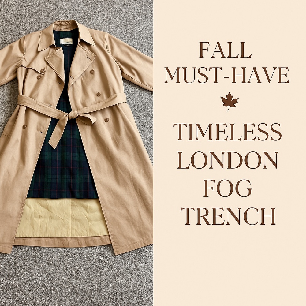 London Fog Beige Belted Coat